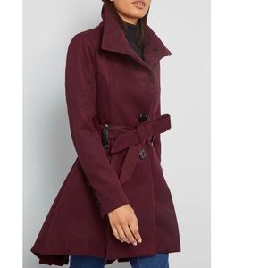 Steve Madden Coat in Berry